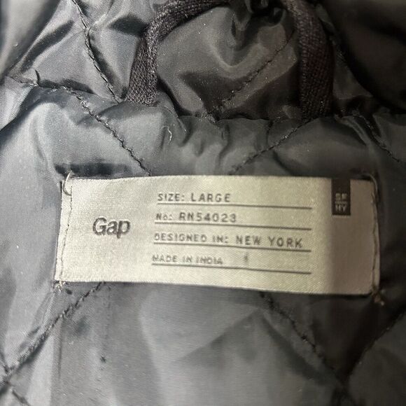 GAP Coat Womens Large Tweed Wool Blend Toggle Button Jacket - Picture 4 of 12